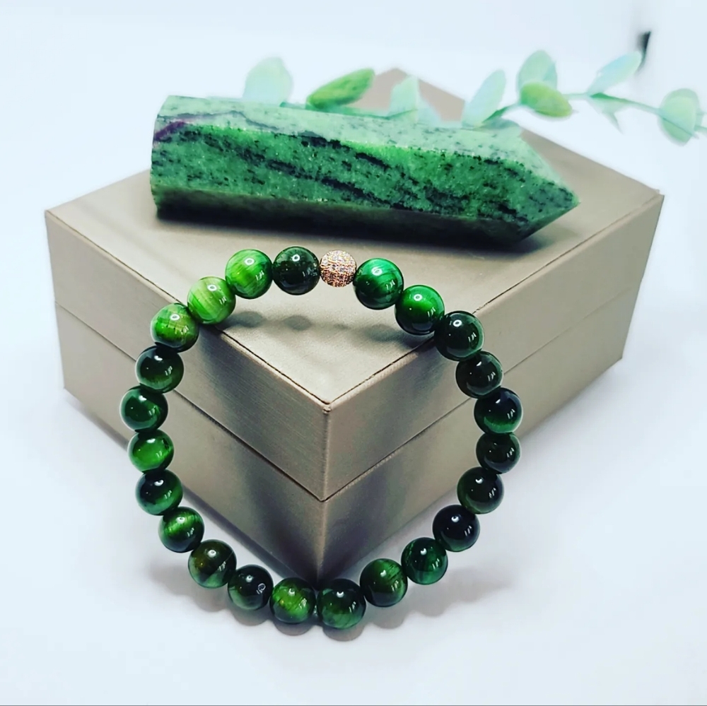 Green Tiger Eye bracelet